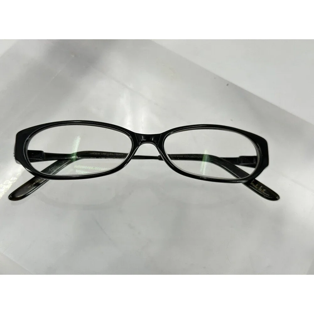 Nicole Miller Eyeglasses Vintage Frames  Onyx Black W/Crystals 52-15-135 (C6-17)